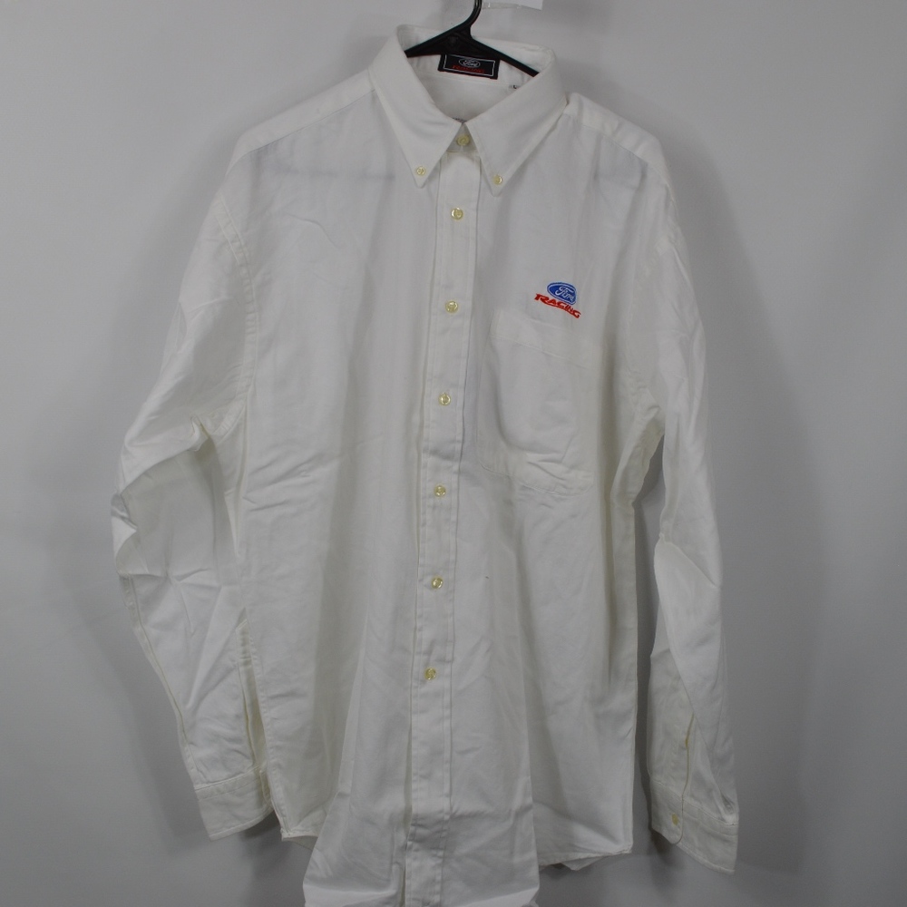 Ford Racing Mens Large New Long Sleeve Dress Shirt